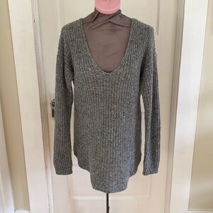 Abound Grey Rib Knit Sweater Small‎